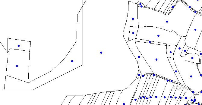 Parcela st. 584/1 v KÚ Svržno, Katastrální mapa