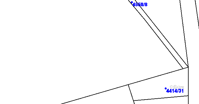Parcela st. 4414/28 v KÚ Hošťálková, Katastrální mapa