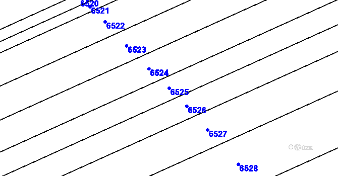 Parcela st. 6525 v KÚ Hovorany, Katastrální mapa