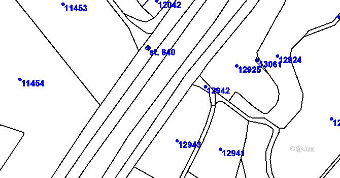 Parcela st. 5860 v KÚ Hrabětice, Katastrální mapa