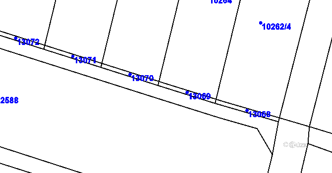 Parcela st. 10227/17 v KÚ Hrabětice, Katastrální mapa