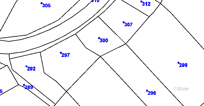 Parcela st. 82 v KÚ Hradčany na Moravě, Katastrální mapa