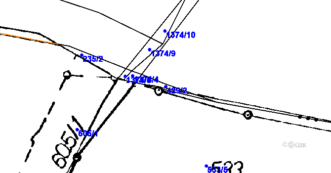 Parcela st. 429/2 v KÚ Hradec u Stoda, Katastrální mapa