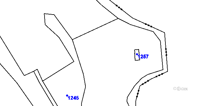 Parcela st. 76/4 v KÚ Lisov, Katastrální mapa