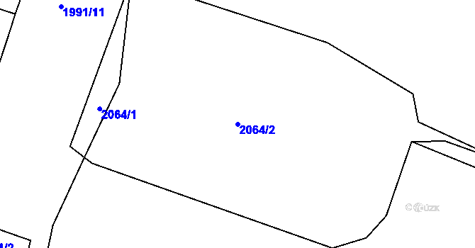 Parcela st. 2064/2 v KÚ Hradec nad Moravicí, Katastrální mapa