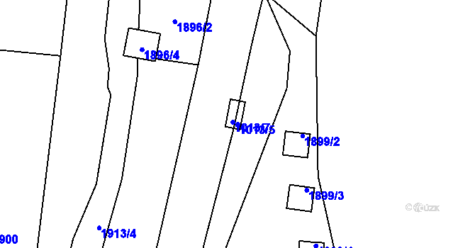 Parcela st. 1013/5 v KÚ Hradec nad Moravicí, Katastrální mapa