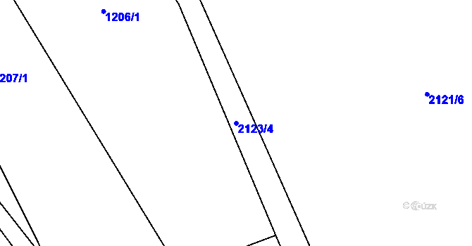 Parcela st. 2123/4 v KÚ Hradec nad Moravicí, Katastrální mapa