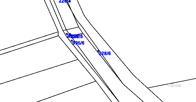 Parcela st. 228/6 v KÚ Slezské Předměstí, Katastrální mapa