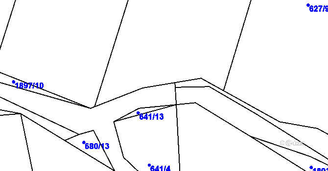 Parcela st. 627/27 v KÚ Tedražice, Katastrální mapa