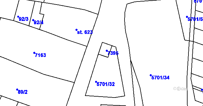 Parcela st. 797 v KÚ Hrádek u Znojma, Katastrální mapa
