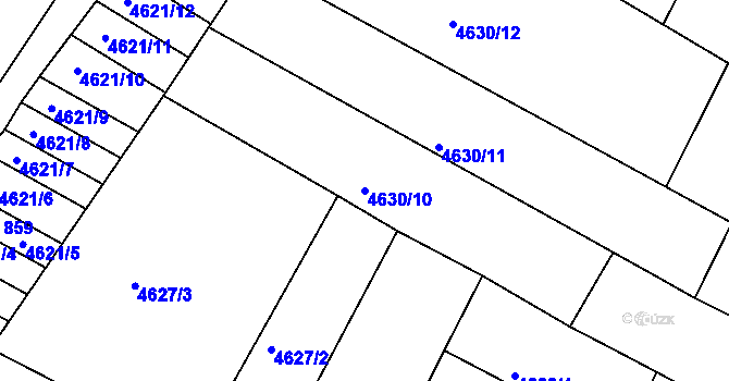 Parcela st. 4630/10 v KÚ Hrádek u Znojma, Katastrální mapa