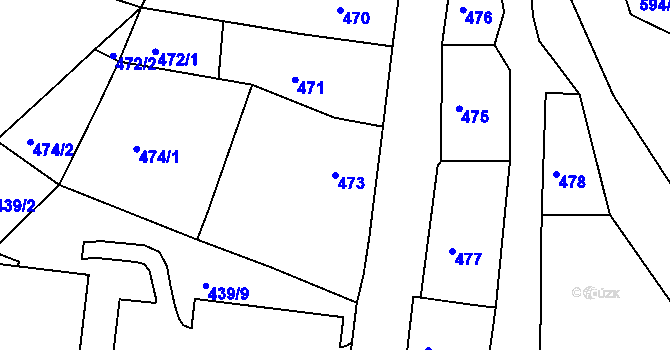 Parcela st. 473 v KÚ Hrádek nad Nisou, Katastrální mapa