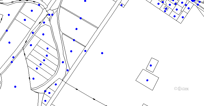 Parcela st. 547/1 v KÚ Hrdly, Katastrální mapa