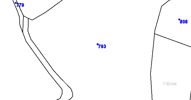 Parcela st. 537/1 v KÚ Kučlín, Katastrální mapa