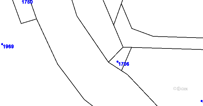 Parcela st. 275/2 v KÚ Hrochův Týnec, Katastrální mapa