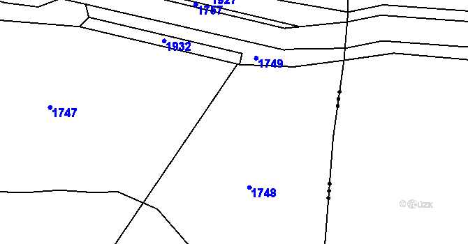 Parcela st. 280/3 v KÚ Hrochův Týnec, Katastrální mapa