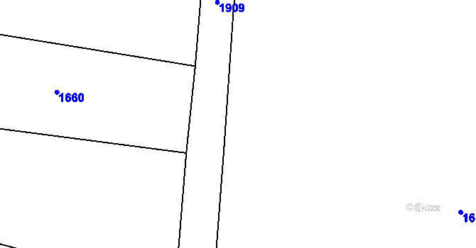 Parcela st. 320/5 v KÚ Hrochův Týnec, Katastrální mapa