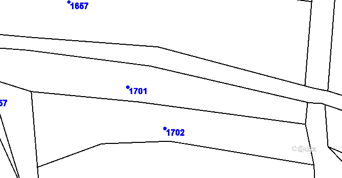 Parcela st. 320/15 v KÚ Hrochův Týnec, Katastrální mapa