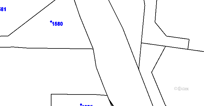 Parcela st. 468/2 v KÚ Hrochův Týnec, Katastrální mapa
