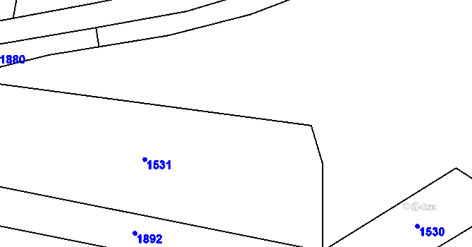 Parcela st. 468/60 v KÚ Hrochův Týnec, Katastrální mapa