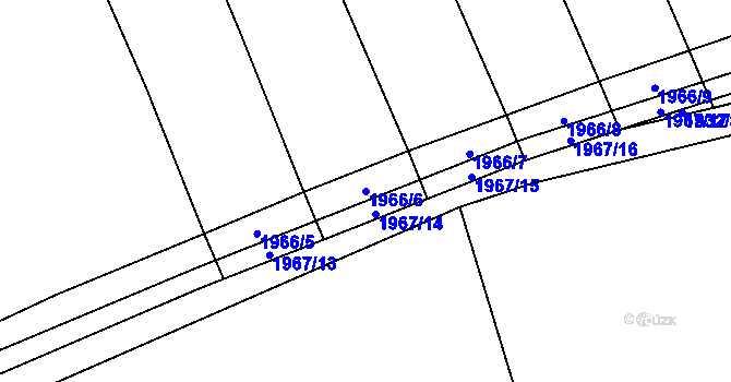 Parcela st. 1966/6 v KÚ Žichlice u Hromnic, Katastrální mapa