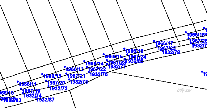 Parcela st. 1966/15 v KÚ Žichlice u Hromnic, Katastrální mapa