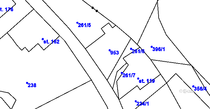 Parcela st. 130 v KÚ Rokytník, Katastrální mapa