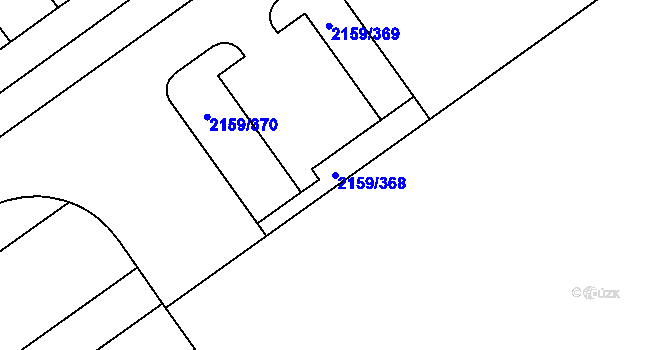 Parcela st. 2159/368 v KÚ Hrušky, Katastrální mapa
