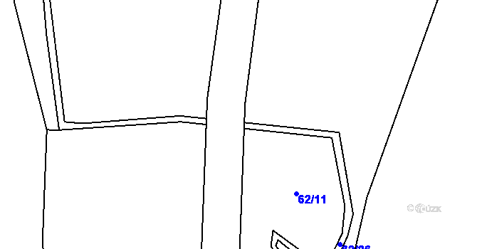 Parcela st. 339/22 v KÚ Hrušova Lhota, Katastrální mapa