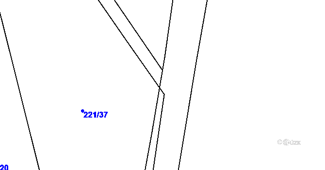Parcela st. 333/22 v KÚ Hrušova Lhota, Katastrální mapa