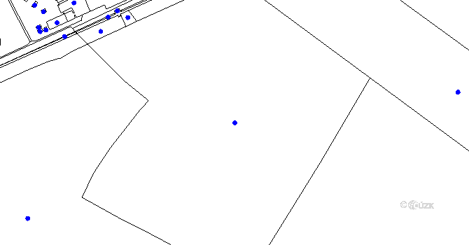 Parcela st. 604 v KÚ Lažany u Chomutova, Katastrální mapa