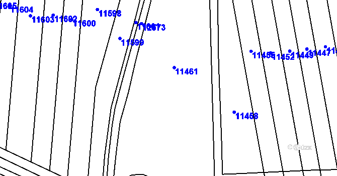 Parcela st. 4664 v KÚ Hrušovany nad Jevišovkou, Katastrální mapa