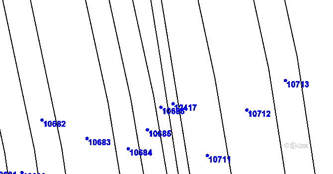 Parcela st. 5196/17 v KÚ Hrušovany nad Jevišovkou, Katastrální mapa