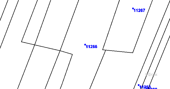 Parcela st. 11266 v KÚ Hrušovany nad Jevišovkou, Katastrální mapa