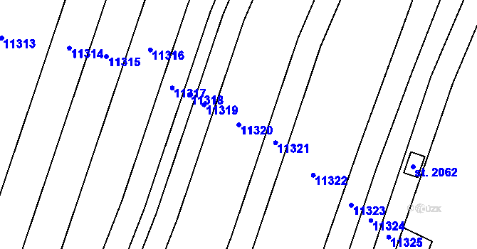 Parcela st. 11320 v KÚ Hrušovany nad Jevišovkou, Katastrální mapa