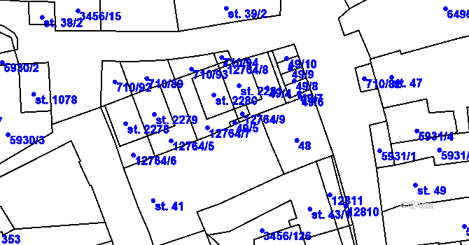 Parcela st. 49/5 v KÚ Hrušovany nad Jevišovkou, Katastrální mapa