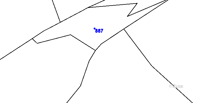 Parcela st. 274/51 v KÚ Hřiště, Katastrální mapa