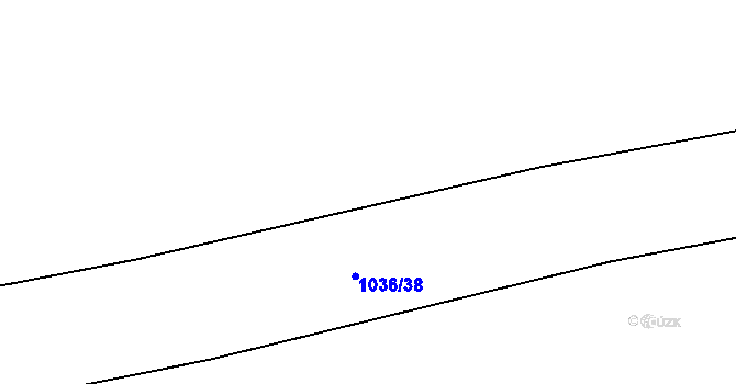 Parcela st. 1036/18 v KÚ Hřivice, Katastrální mapa