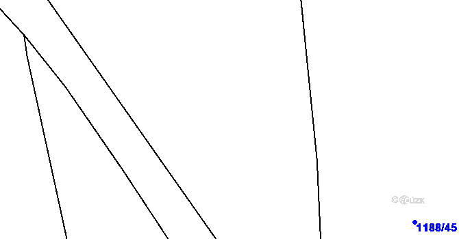 Parcela st. 1188/4 v KÚ Hřivice, Katastrální mapa