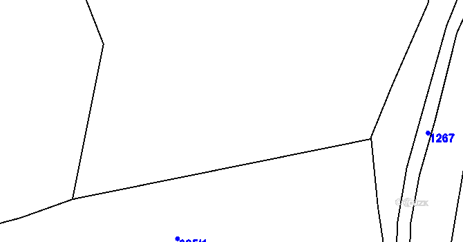 Parcela st. 625/8 v KÚ Hřivice, Katastrální mapa