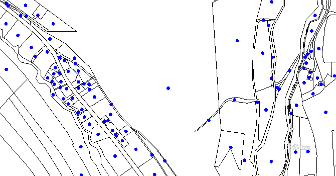 Parcela st. 128/11 v KÚ Hřmenín, Katastrální mapa