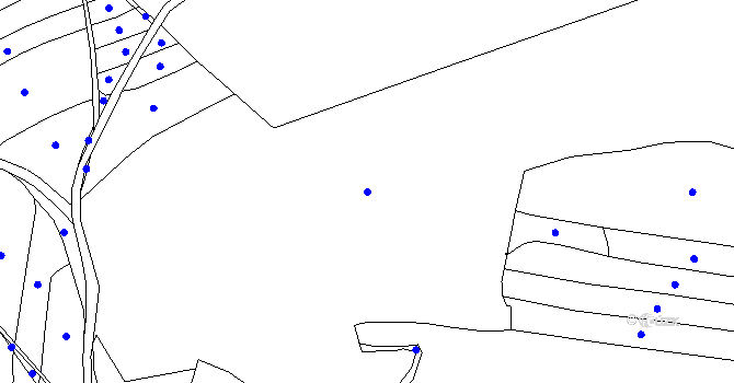 Parcela st. 74 v KÚ Hůrky u Rokycan, Katastrální mapa