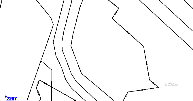 Parcela st. 130/1 v KÚ Hustířany, Katastrální mapa
