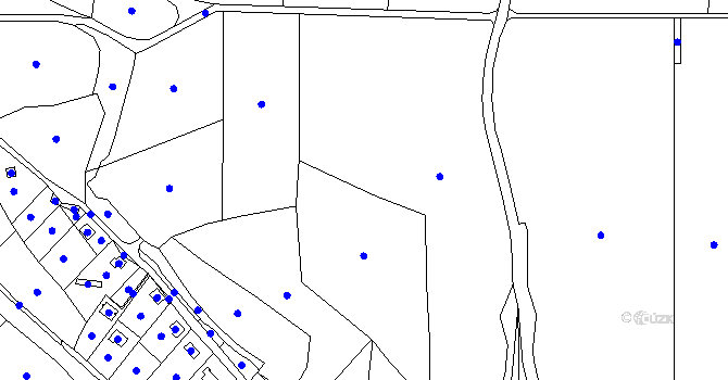 Parcela st. 477/1 v KÚ Hustířany, Katastrální mapa