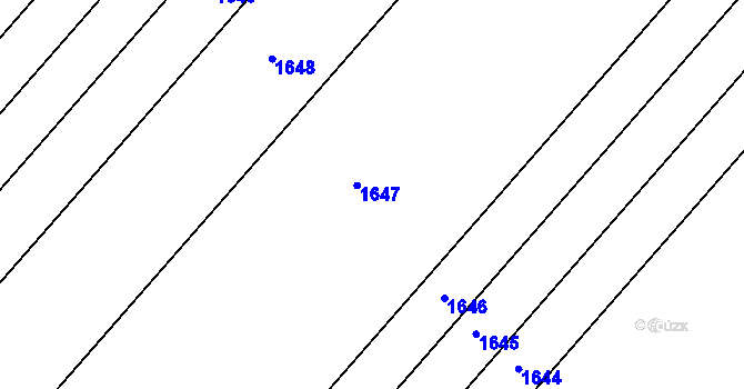 Parcela st. 1034/19 v KÚ Huštěnovice, Katastrální mapa