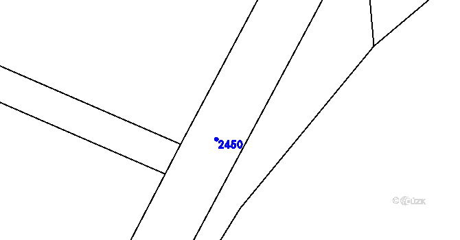 Parcela st. 1077/12 v KÚ Huštěnovice, Katastrální mapa