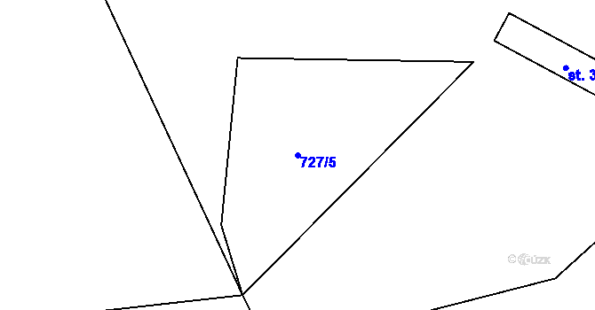 Parcela st. 727/5 v KÚ Solanec pod Soláněm, Katastrální mapa