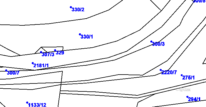 Parcela st. 2181 v KÚ Solanec pod Soláněm, Katastrální mapa
