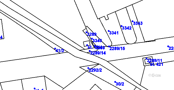 Parcela st. 13/4 v KÚ Nové Hvězdlice, Katastrální mapa