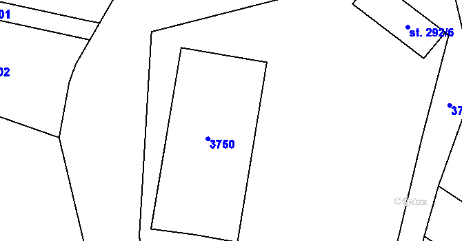 Parcela st. 3207/3 v KÚ Nové Hvězdlice, Katastrální mapa